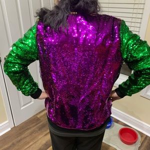 Mardi Gras Sequin Jacket